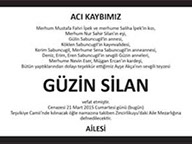 Gazete Vefat İlanı servisi 444 33 13