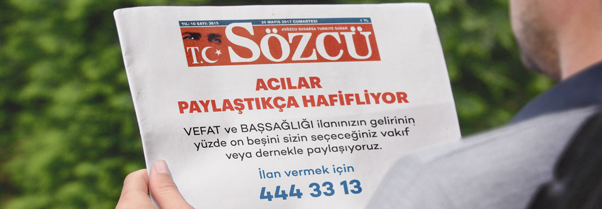 Vefat İlan Servisi, vefat ilanı, başsağlığı ilanı, türkiye'nin her yerinden, ara, 4443313, başsağlığı, anma, teşekkür, kampanya, st/cm,